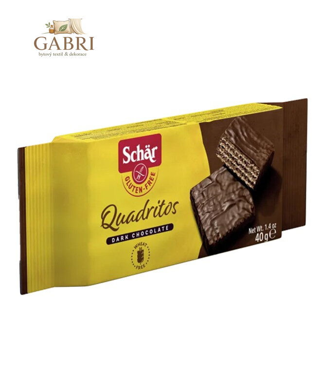 Quadritos oplatky kávové s čokoládou 40g Schar bez lepku 3055