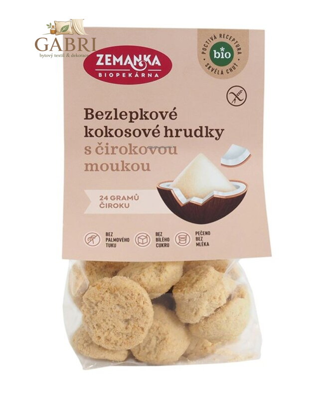 Hrudky kokosové s čirokem BIO 100g Zemanka  bez lepku 5646