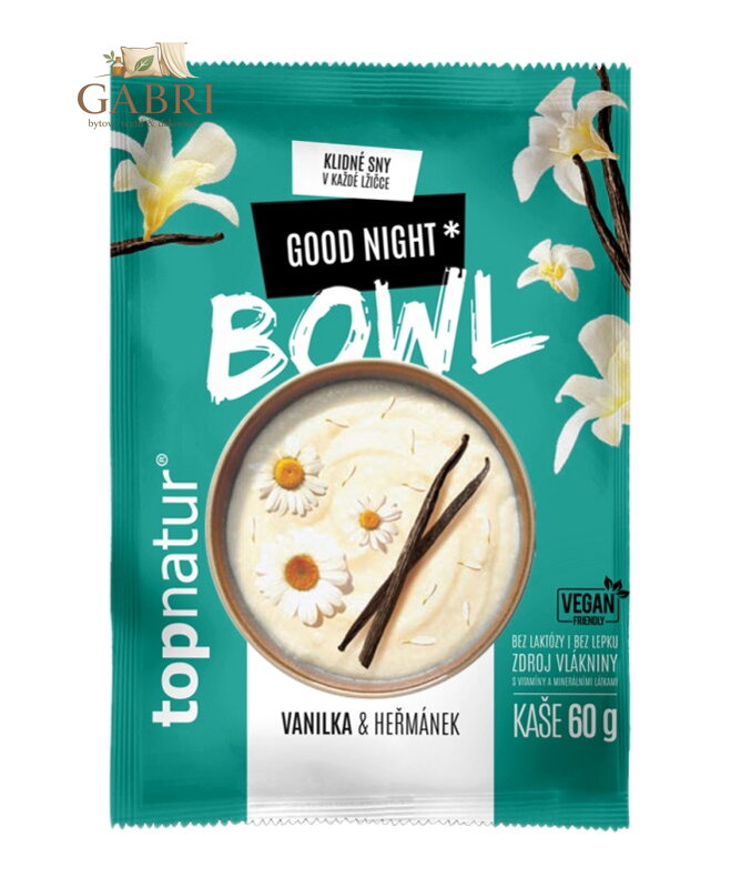 Kaše bowl good night vanilka heřmánek 60g Topnatur bez lepku 5675