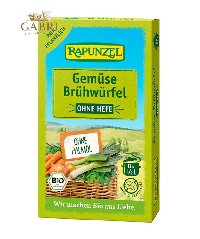 Vývar zeleninový bez droždí v kostce BIO 8x10g Rapunzel 5706