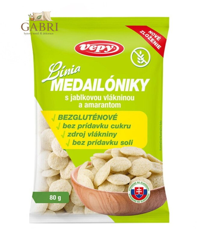 Línia medailónky s jablečnou vlákninou 80g Vepy bez lepku 5726