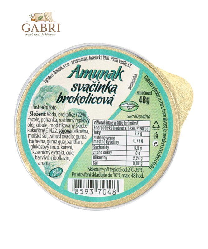 Svačinka brokolicová 48g Amunak bez lepku 5779