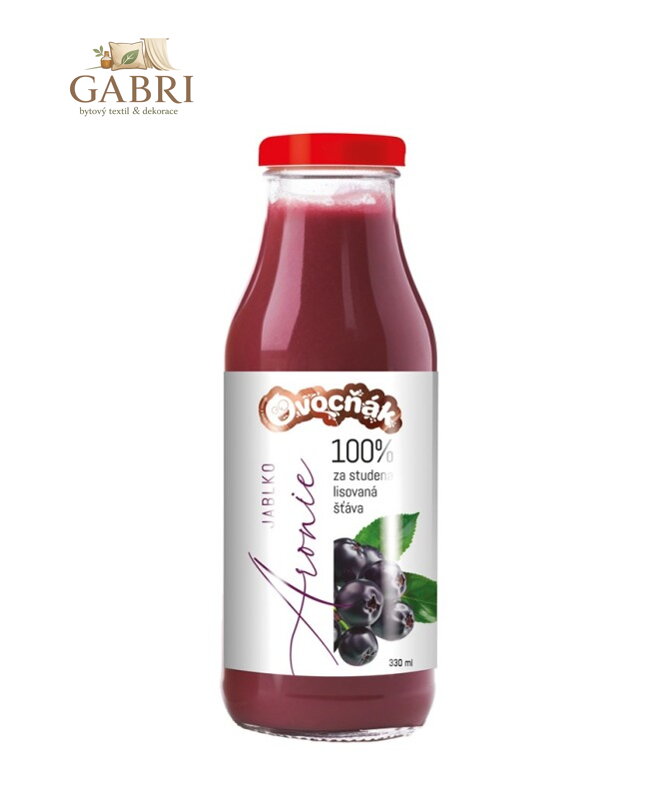 Mošt jablko aronie 330ml sklo Ovocňák 5793