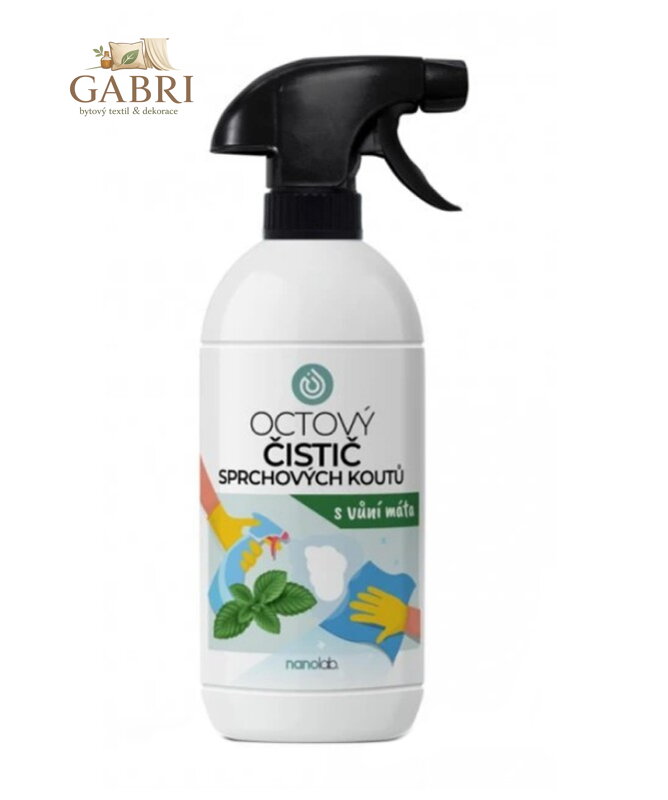 Octový čistič na sprchové kouty 500ml máta Nanolab 5830
