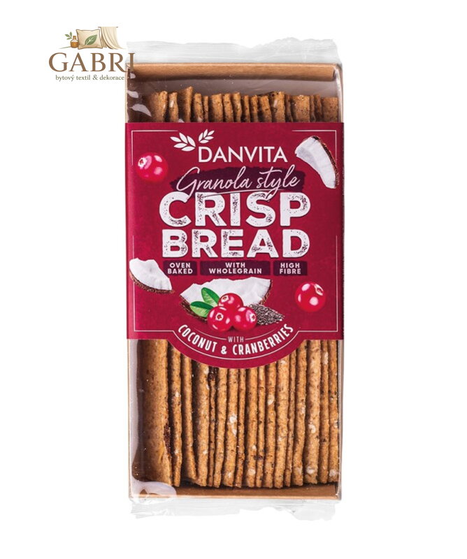 Granola plátky s kokosem, brusinkami a chia 130g Danvita 5910