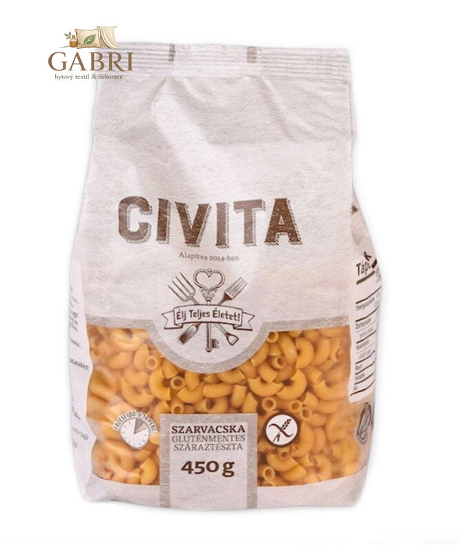 Těstoviny kukuřičné kolínka 450g Civita bez lepku  5921