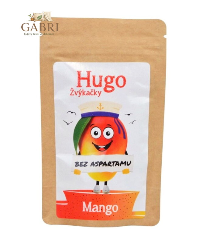 Žvýkačky MANGO bez aspartamu 9g Hugo 6117