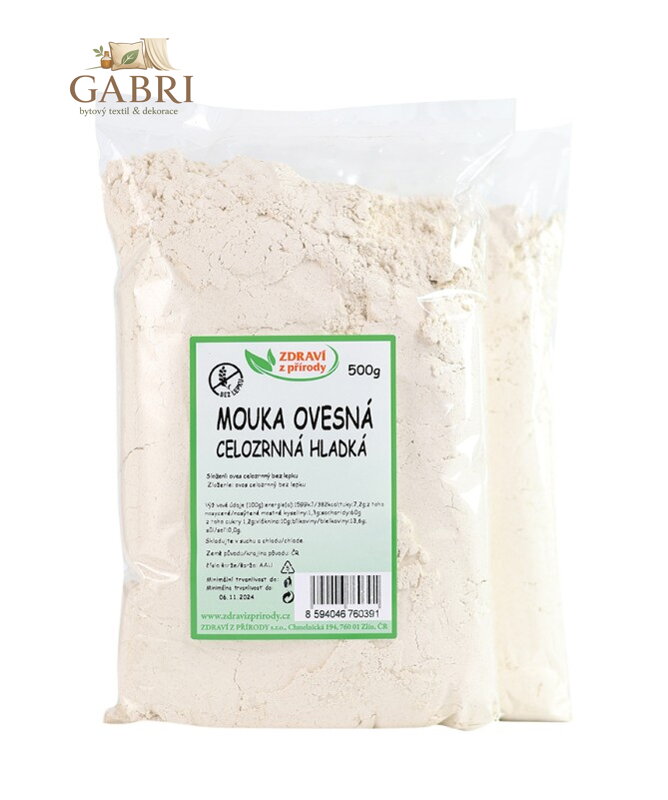 Mouka ovesná celozrnná hladká 500g ZP bez lepku 1455
