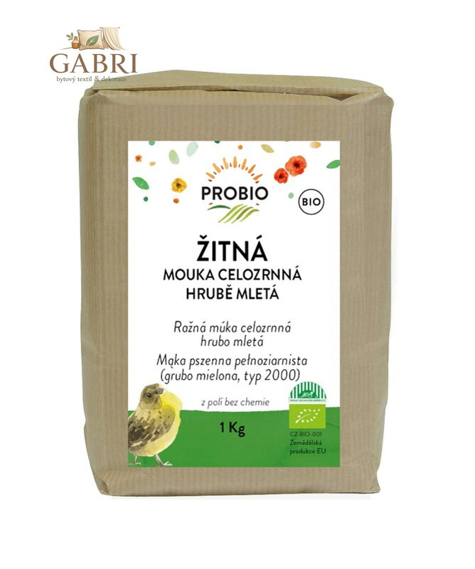 Mouka žitná celozrnná hrubá BIO 1kg Probio 44