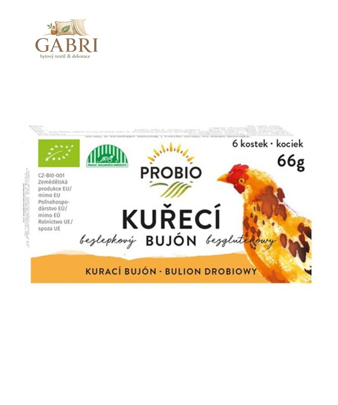 Bujon kuřecí BIO kostky 66g Probio bez lepku  2587