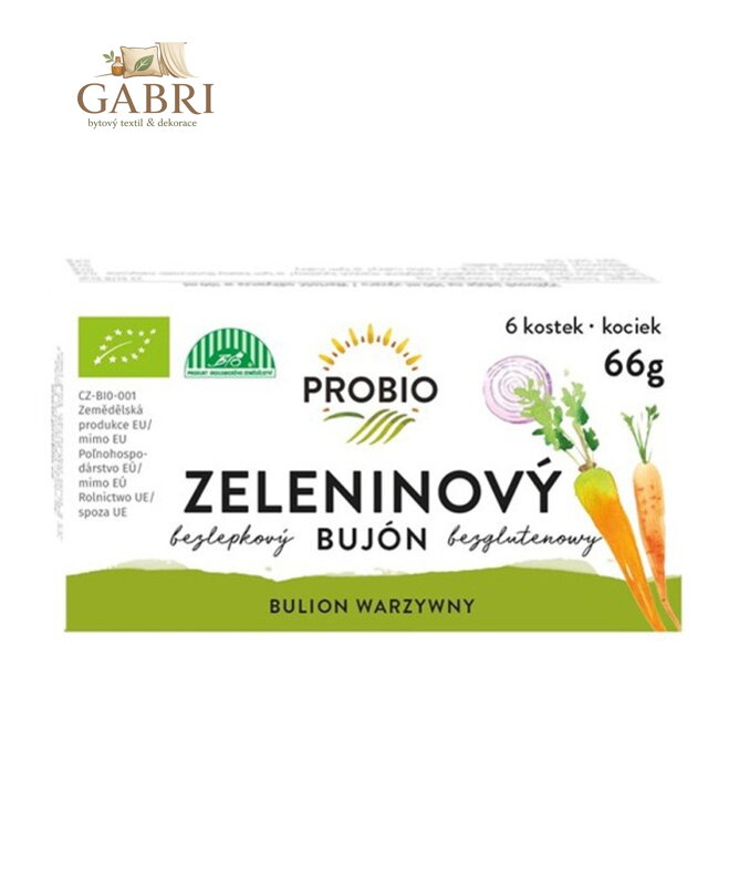Bujon zeleninový BIO kostky 66g Probio bez lepku 2588