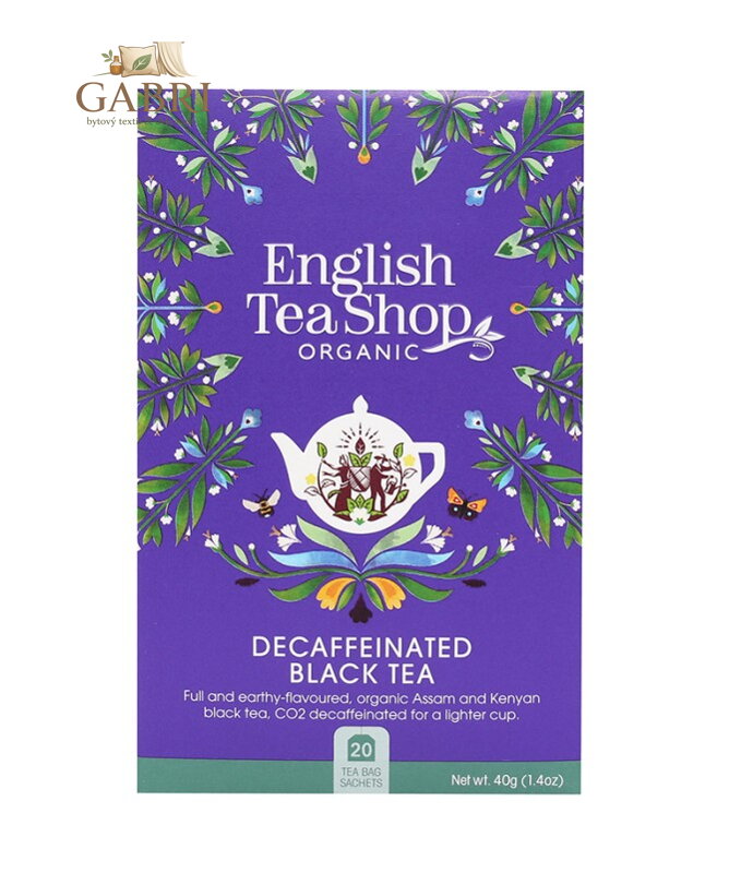 English Tea Shop English Breakfast Decaff - bezkofeinový BIO 20x2g 1555