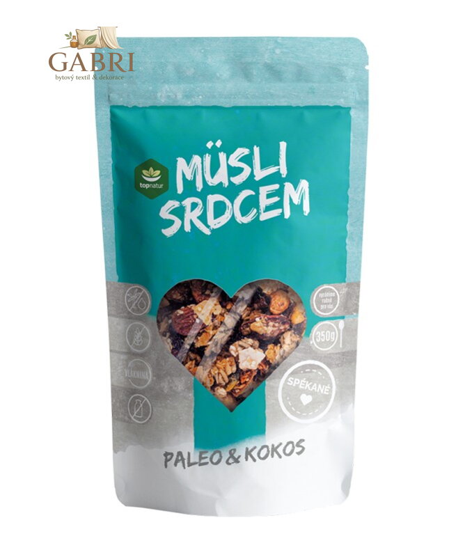 Müsli srdcem spékané paleo kokos 350g Topnatur bez lepku 204