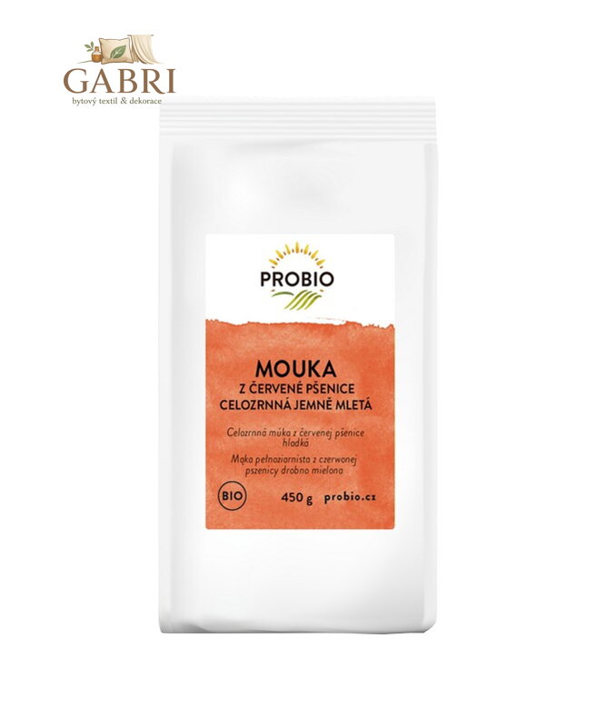 Mouka z červené pšenice celozrnná jemná BIO 450g Probio 1009