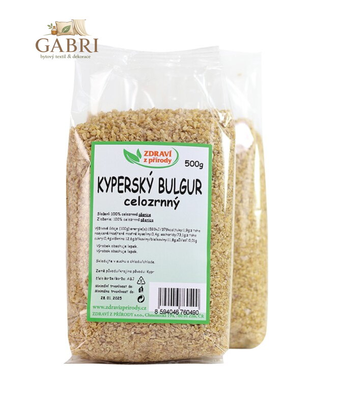 Bulgur celozrnný kyperský 500g ZP 1474