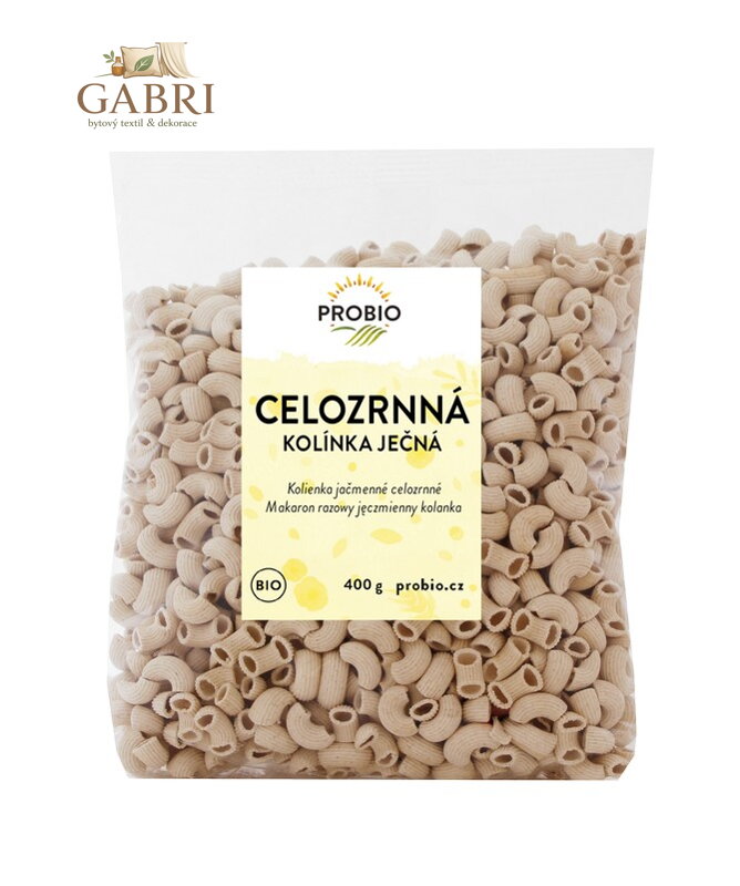 Těstoviny ječné kolínka celozrnná BIO 400g Probio 2629