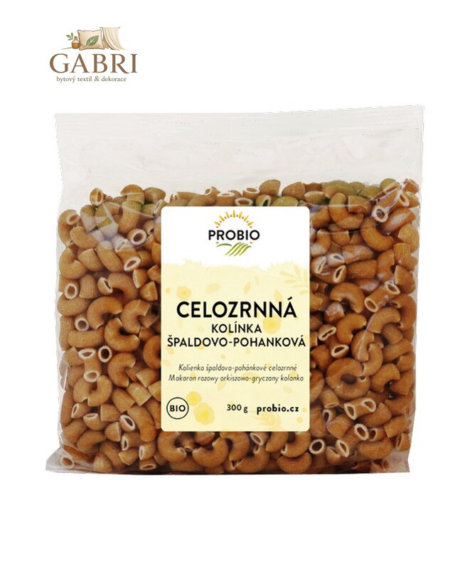Těstoviny špaldovo-pohankové kolínka celozrnná BIO 300g Probio 2631