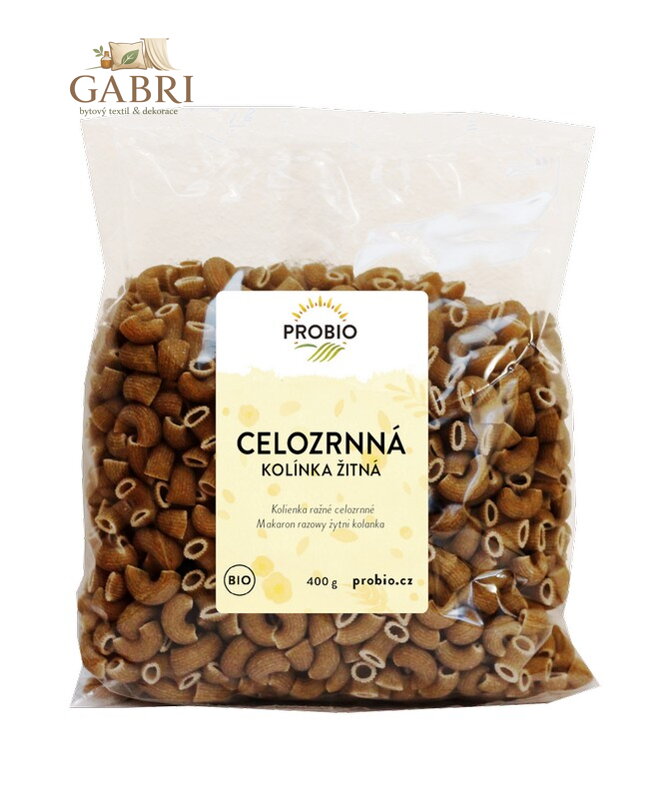 Těstoviny žitné kolínka celozrnné  BIO  400g Probio 2642