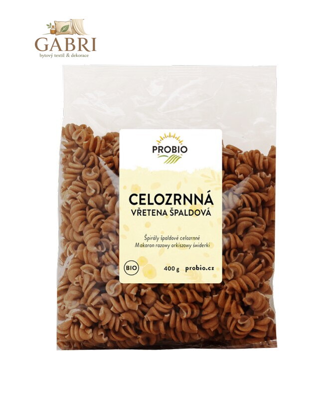 Těstoviny špaldové vřetena celozrnné BIO 400g Probio 2641