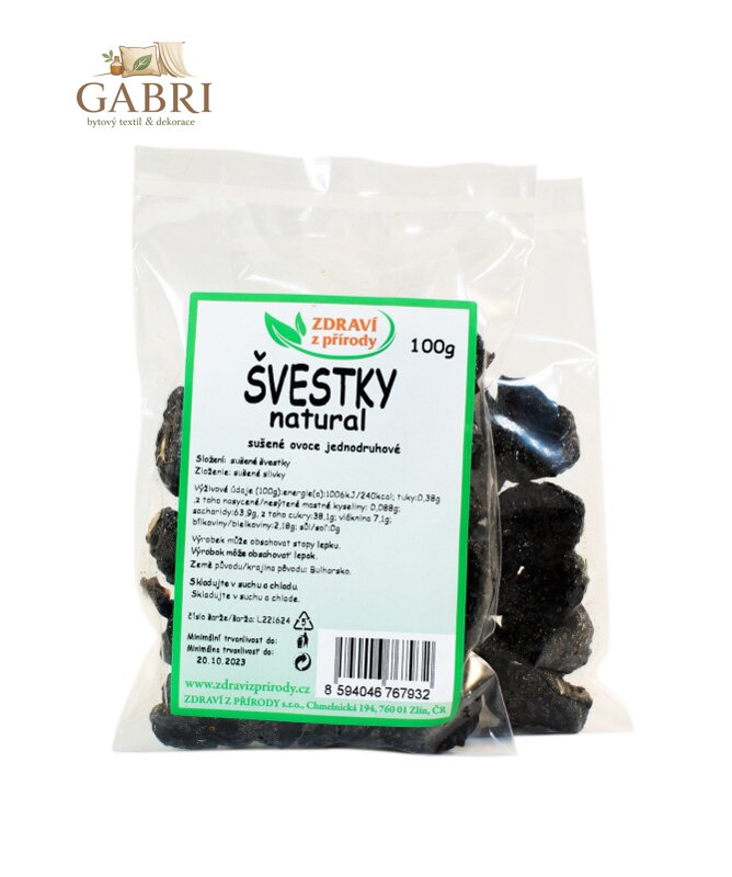 Švestky natural 100g ZP 2295