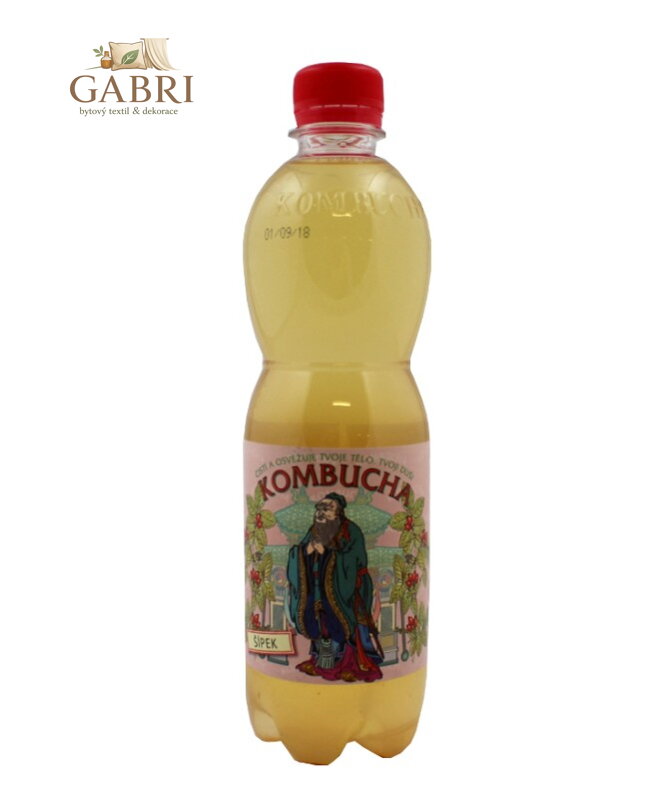 Kombucha 0,5l šípkový čaj Stev. 77