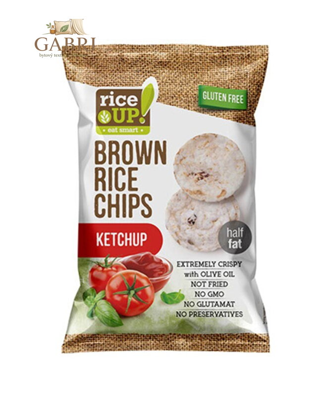Rýžové chipsy kečup 60g Nuhealth bez lepku 708