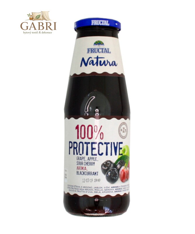 Natura šťáva aronie hrozno 100% 0.7l Fructal 2831