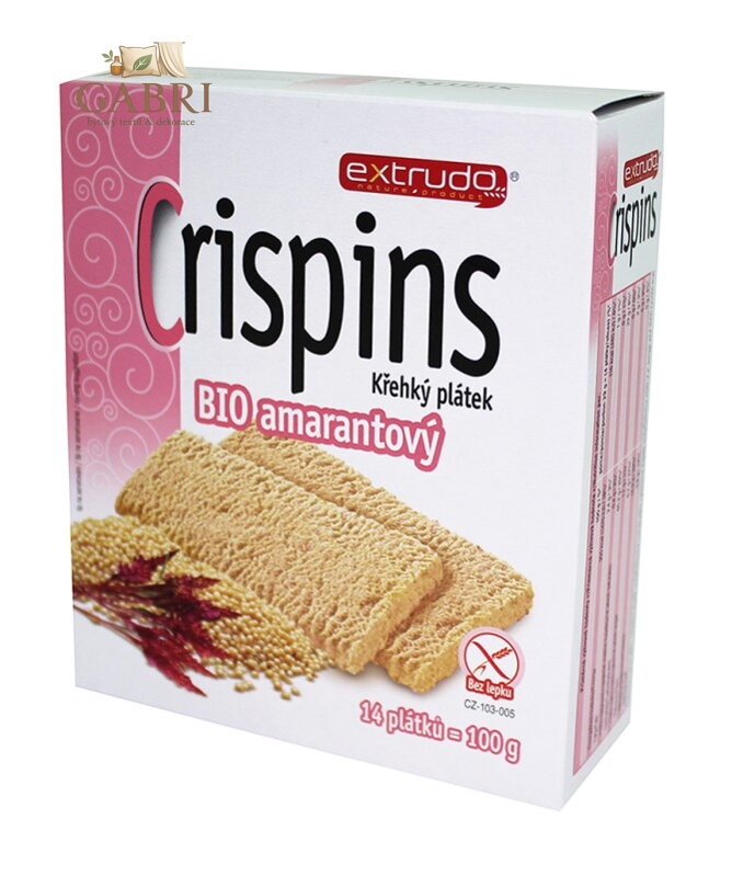 Crispins plátek amarantový BIO 100g Extrudo bez lepku 333