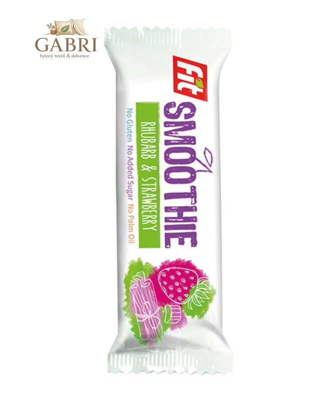 Fit SMOOTHIE jahoda +rebarbora 32g bez lepku 355