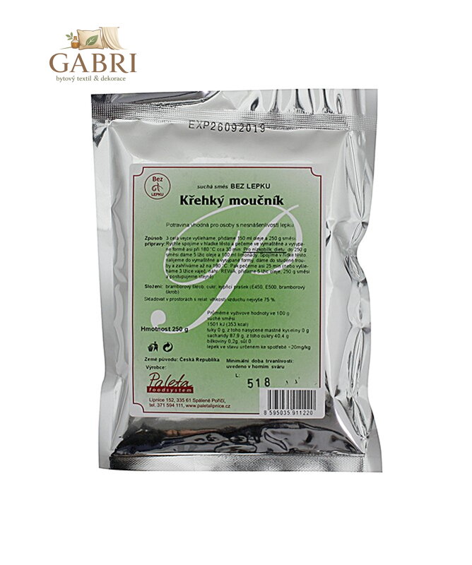 Směs na křehký moučník 250g Paleta bez lepku 676