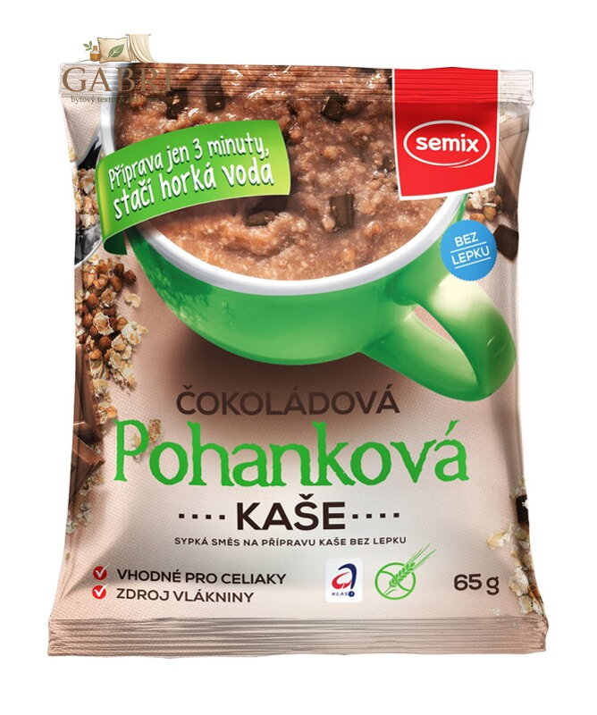 Kaše pohanková čokoládová 65g Semix bez lepku 2515