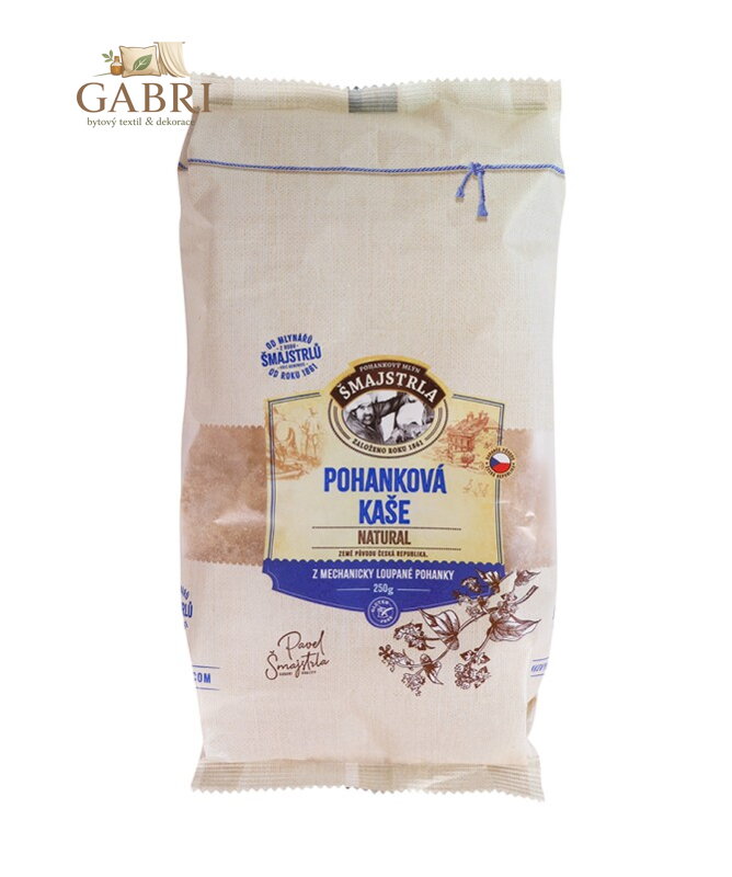Kaše pohanková natural 250g Šmajstrla bez lepku 2844