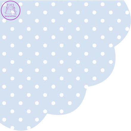 Ubrousky PAW R 32 cm Dots Light Blue