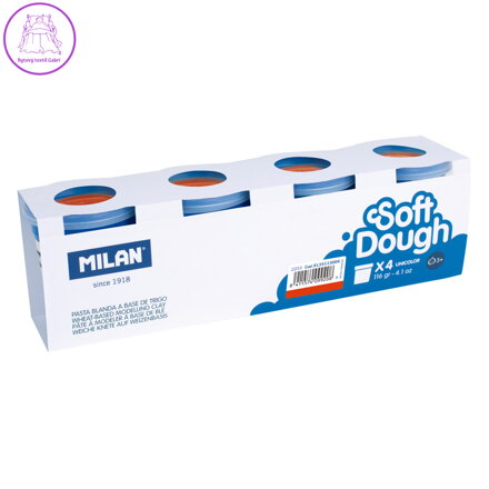 Plastelína MILAN Soft Dough červená 116g /1ks