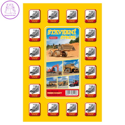 Pexeso A4 Stavební stroje