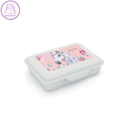 Box na svačinu s přihrádkou kůň romantic