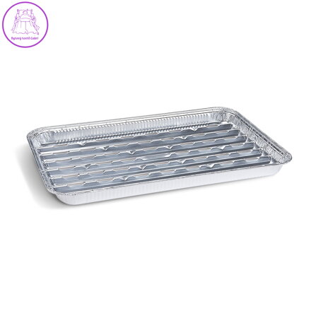 Tác na gril (ALU) hranatý 34 x 22 cm [100 ks]