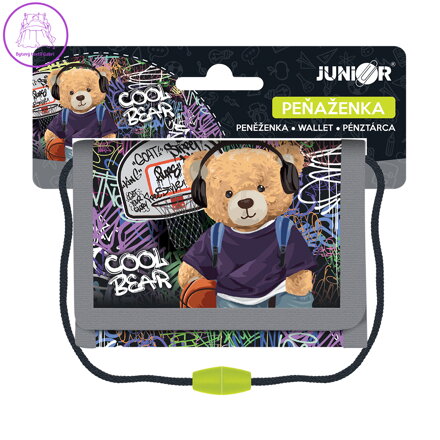 Dětská textilní peněženka JUNIOR S8 - Cool Bear