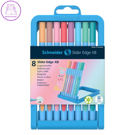 Kuličkové pero Schneider Slider Edge XB Pastel - sada 8 kusů