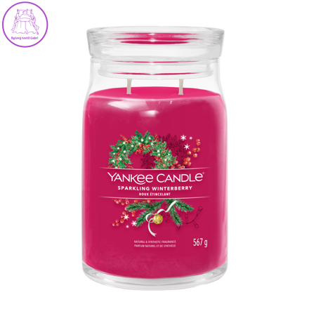 Svíčka Yankee Candle - SPARKLING WINTERBERRY, velká