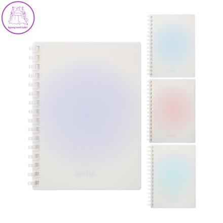 Spirálový zápisník A6 meeboki (4 barvy)