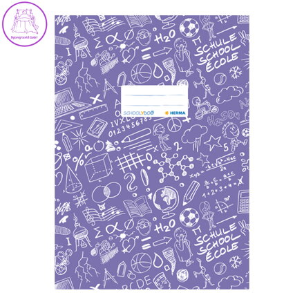 Obal na sešit Schooldoo A4 fialový / 1ks
