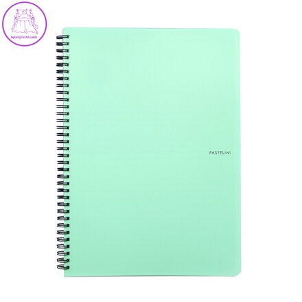 Spirálový blok PP PASTELINI A4 / 70 listů, zelený