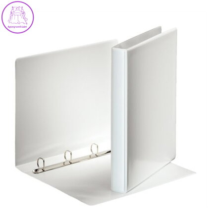 Kroužkový šanon, panoramatický, 4D kroužky, 38 mm, A4, PP/PP, ESSELTE, bílý