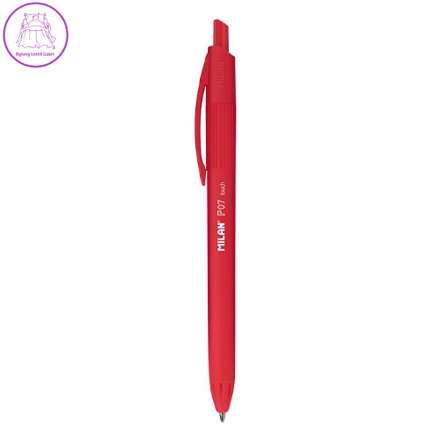 Pero kuličkové MILAN P07 Touch 0,7 mm - červené