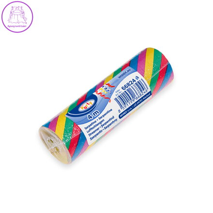 Serpentiny barevné mix 4 m (18 ks v bal.)