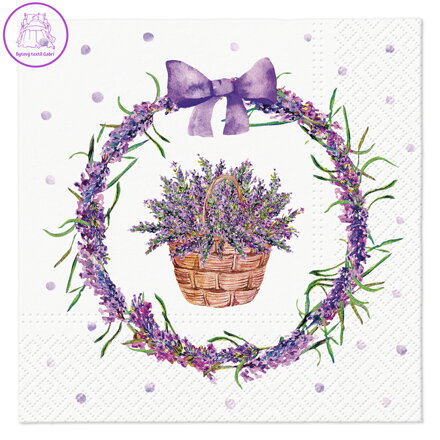 Ubrousky TaT 33x33cm Lavender Basket
