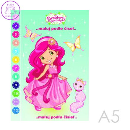 Omalovánka A5 Akim - Maluj podle čísel - Strawberry