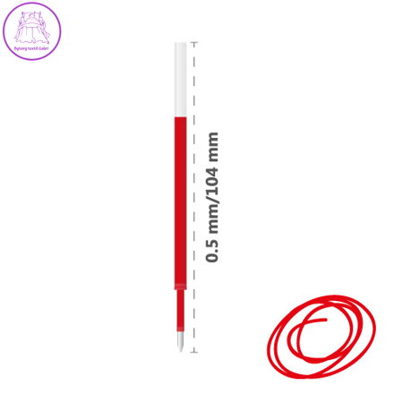 Náplň gelová JUNIOR 205 0,5 mm - červená