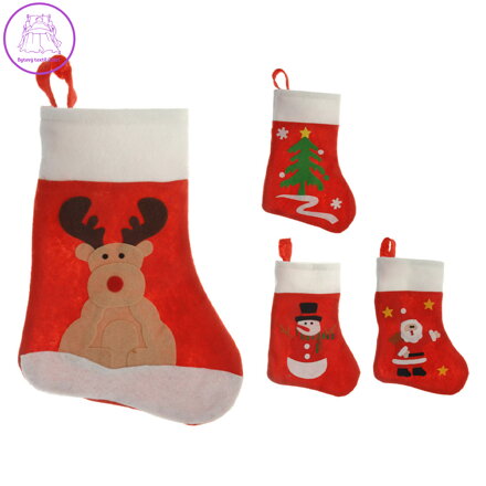 Vánoční punčocha s uchem (4 motivy /cena 1ks)